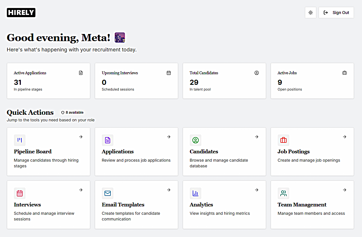 Meta ATS Platform Features